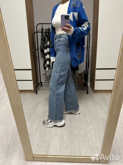 Джинсы mango широкие