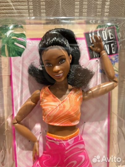 Кукла Barbie безграничное движение темнокожая