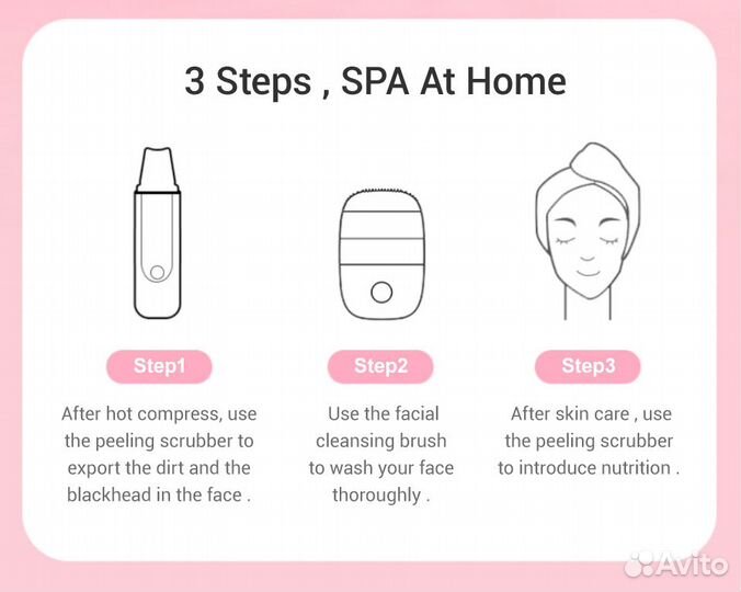 Щетка ультразвуковая для лица Xiaomi inFace Beauty