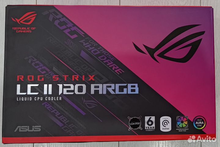 Сжо asus ROG strix LC II 120 argb