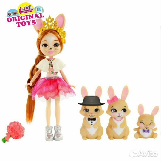 Enchantimals Игровой набор Семья Бристал Кроли