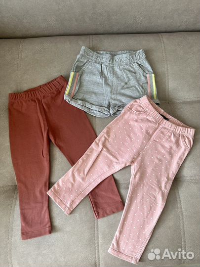 Вещи на девочку, размер 80-86 пакетом