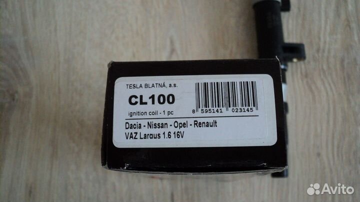 Катушка зажигания Tesla CL 100 на К4М Renault