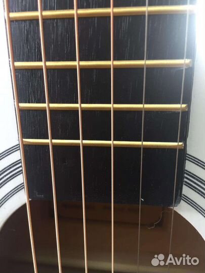 Акустическая гитара полноразмерная белая матовая