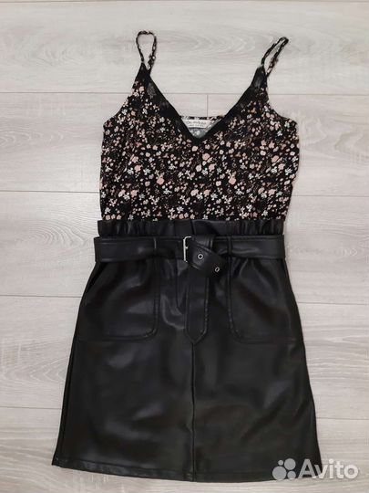 Юбки кожзам primark, vero moda