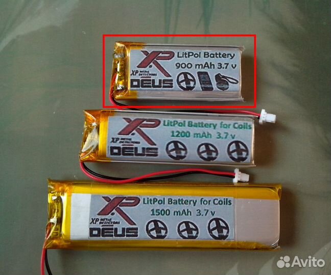 Аккумулятор для XP Deus увеличенной ёмкости 900 mA