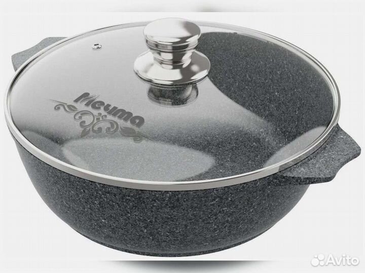 Сковорода-Жаровня 3л 26см Premium grey