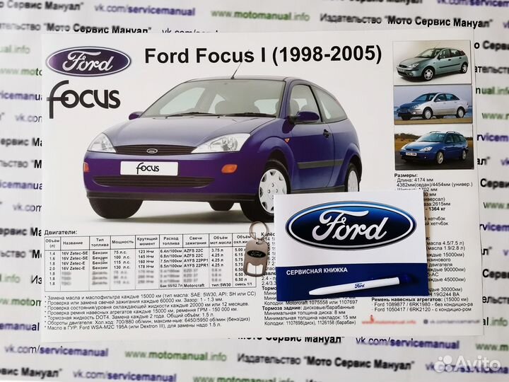Ford Focus 1, 2, 3 подарочный набор