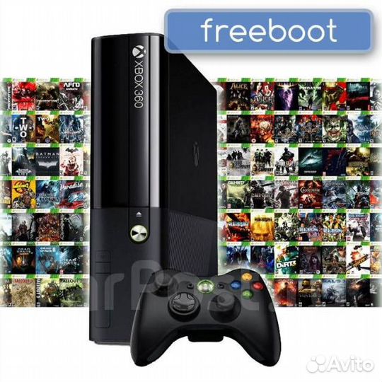Xbox 360e freeboot,170 игр или обмен на непрошитый