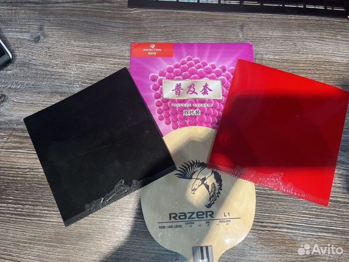 Ракетка для настольного тенниса собранная