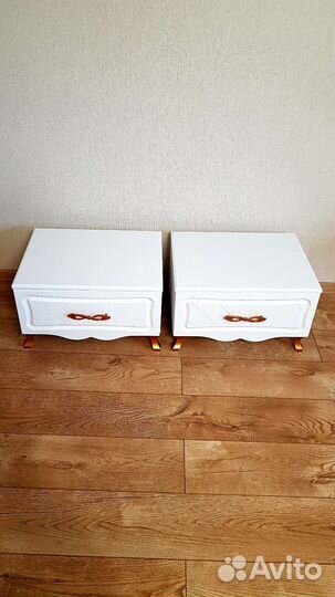 Тумба прикроватная белая бу