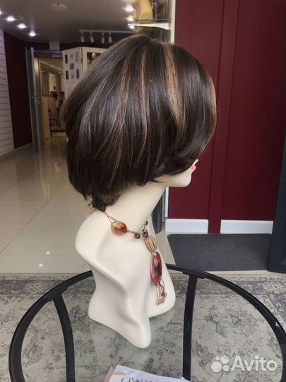 Парик на шёлке из натуральных волос