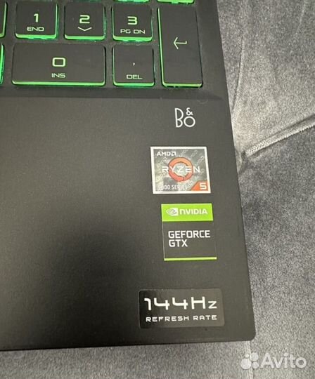 Игровой ноутбук HP R5/5600H GTX 1650/16gb/M2/512