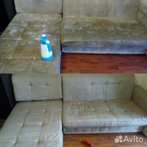 Химчистка углового дивана