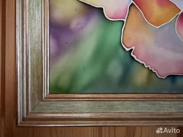 Картина в технике батик в раме