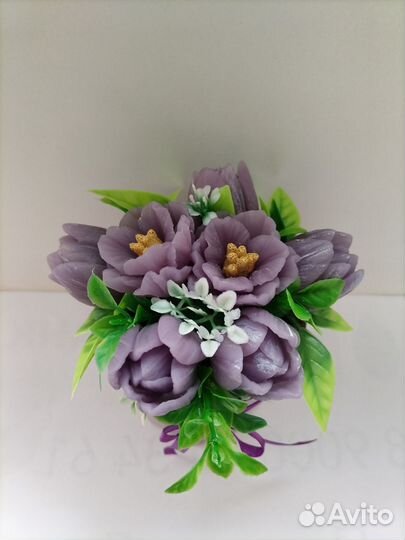 Тюльпаны из мыла