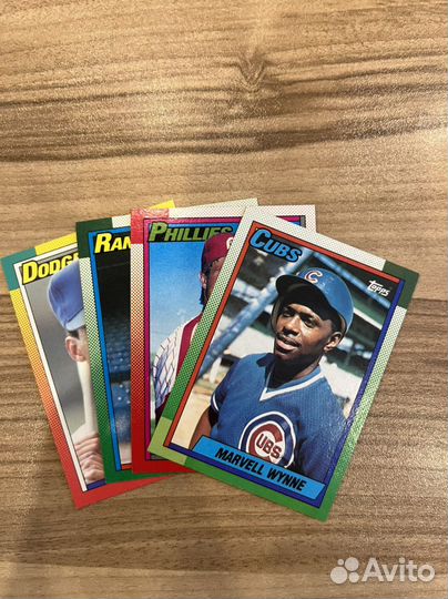 Уникальные карточки бейсбол Topps 1986-2017