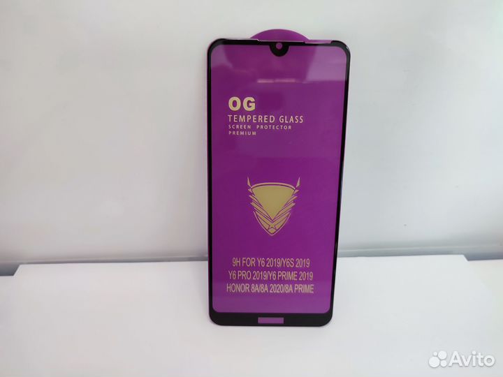Защитное стекло Honor 8A Y6 Pro (2019) противоудар