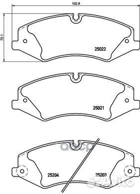 К-т дисков. тормоз. колодок P44022 Brembo