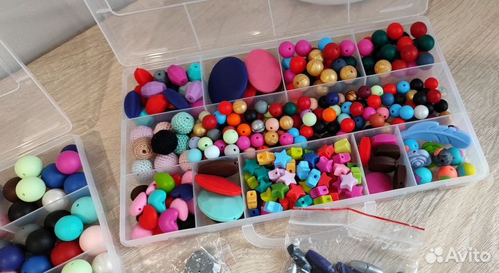 Фурнитура силиконовая бусины грызунки держатели