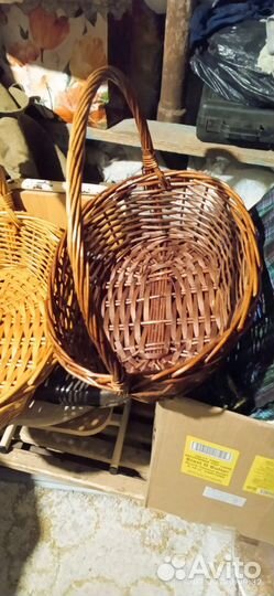 Корзина плетеная большая