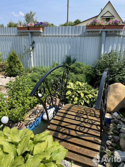 Кованый мостик для сада