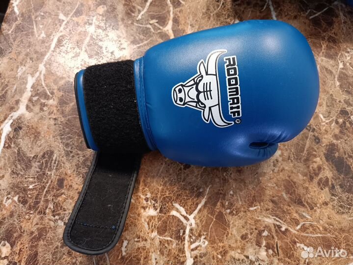 Боксерские перчатки Roomaif RBG-102 Dx Blue 8 oz