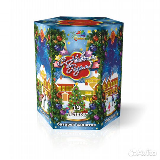 Салют, Фейрверк Красивый 19 залпов калибр 25 мм