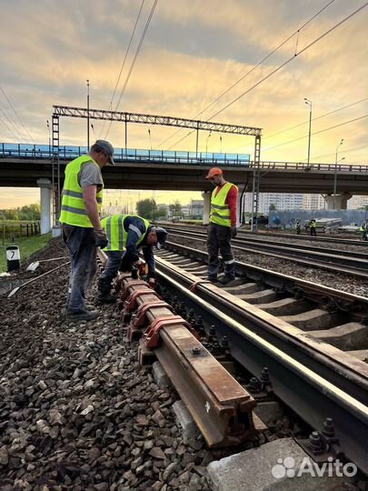Установка рельсового страховочного пакета