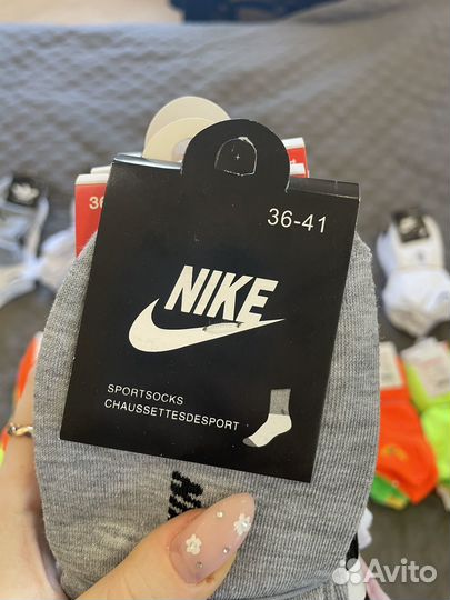 Носки по 10 пар nike everyday, adidas, fila и пр