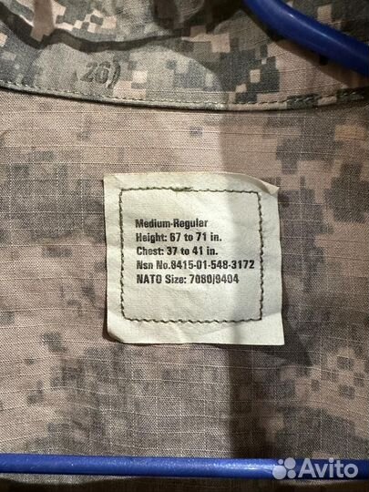 Китель армии США ACU U.S. Army с патчами