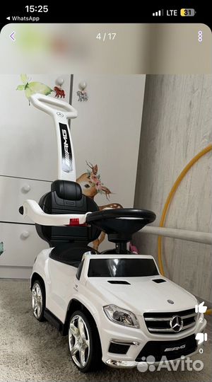 Машинка каталка толокар Mercedes