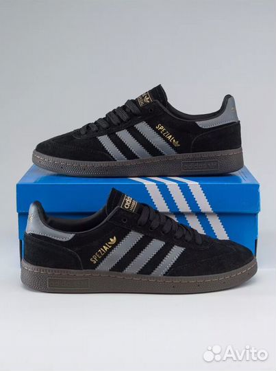 Adidas Originals Handball Spezial Black White Gum Sole UK 9