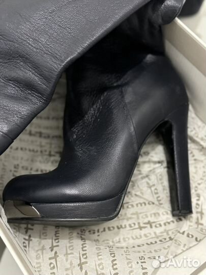 Сапоги женские натуральная кожа 39 40