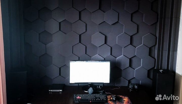 Акустический Поролон hexagon