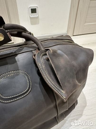 Дорожная сумка толстая натуральная кожа