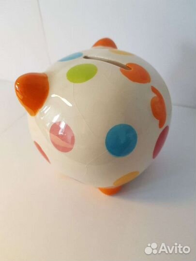 Копилка фарфоровая цветная