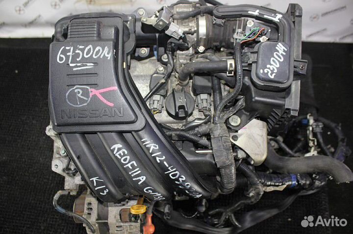 Двигатель nissan HR12DE, 1200 куб.см Контрактная