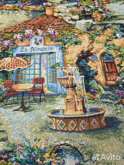 Ткань гобелен Райский Сад с хлопком