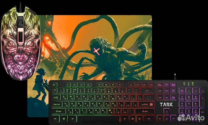 Игровая клавиатура и мышь с подсветкой