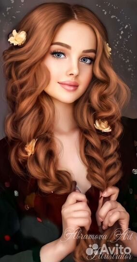 Портрет по фото на холсте