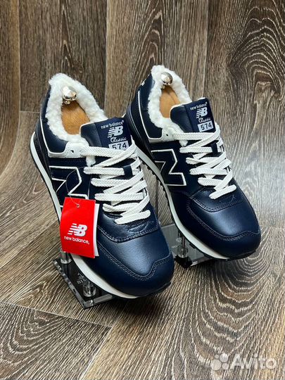 New Balance 574 зимние с мехом