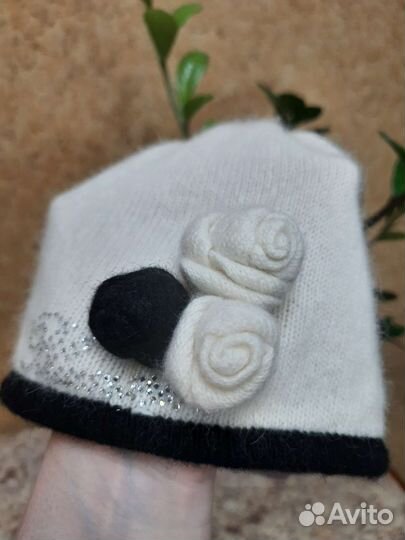 Blumarine шапка бини шерсть+ ангорка