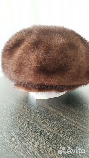 Берет норковый новый