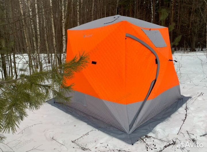 Трехслойная зимняя палатка куб Mircamping 2017