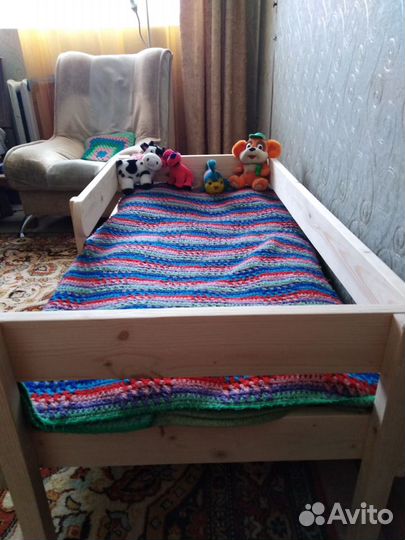 Детская деревянная кровать новая