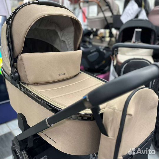 Коляска 2 в 1 Carrello Ultimo шасси Black Chrome