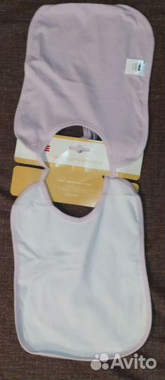 Набор слюнявчиков 2шт хлопок