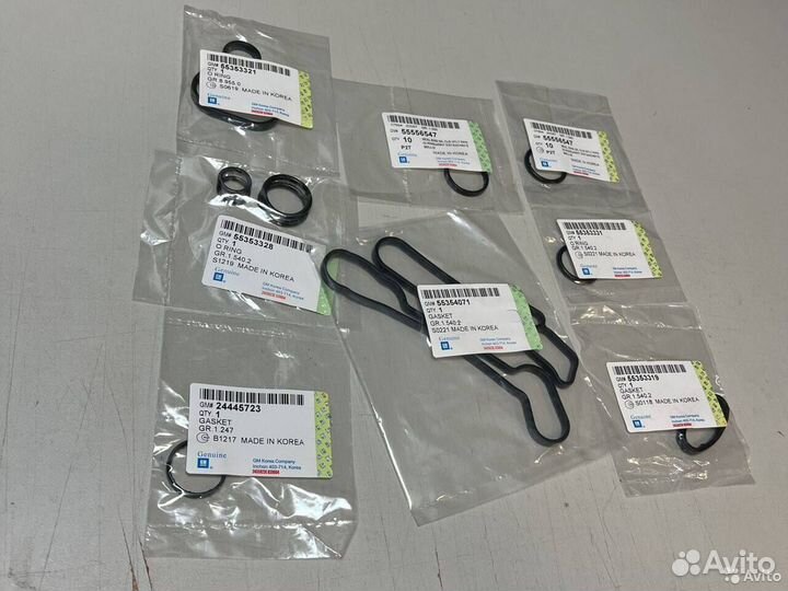 Комплект прокладок теплообменника GM Опель 1.6-1.8