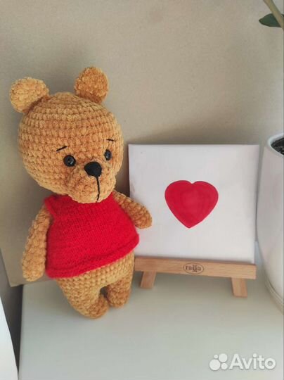 Вязаные игрушки: Мишка, Зайка